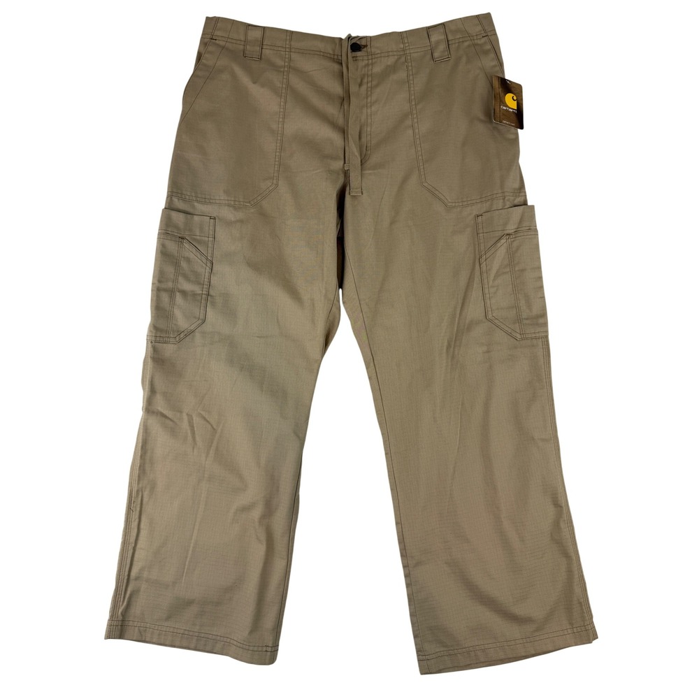 Carhartt Cargo Pants Mens Large Short Khaki Medical Ripstop Scrub C54108S